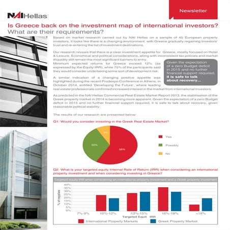 NAI Hellas_Greece back on the investment map_November 2014