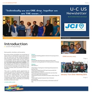 JCI UC Newsletter - 1st EDITION