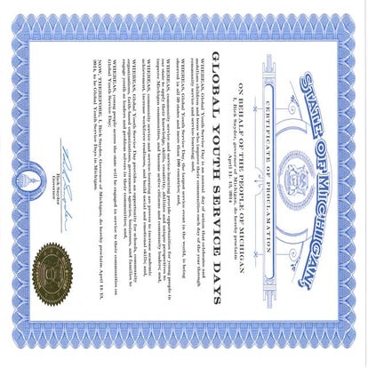 Global Youth 2014 Proclamation-Writing sample | PDF