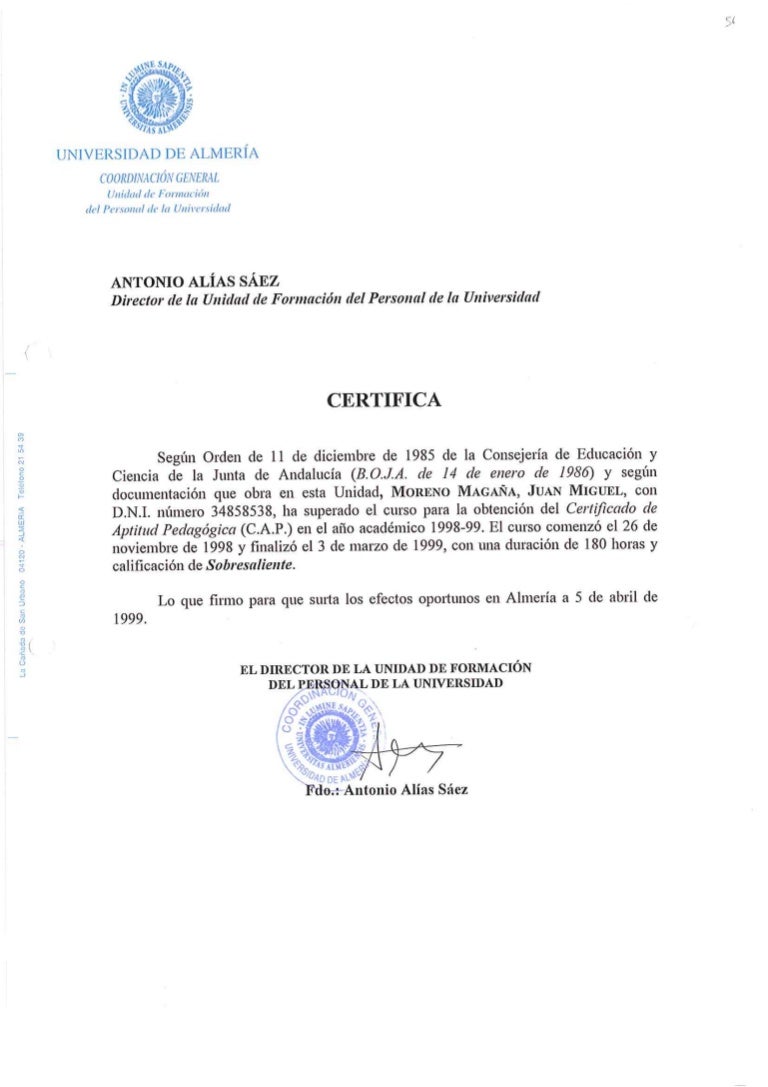 56 certificado de aptitud pedagógica 56 certificado de aptitud pedagógica