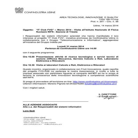 IT CLUB FVG - Incontro Marzo 2014