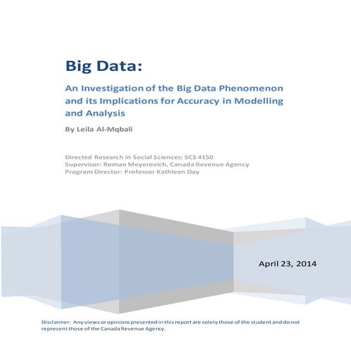 Al-Mqbali, Leila, Big Data - Research Project