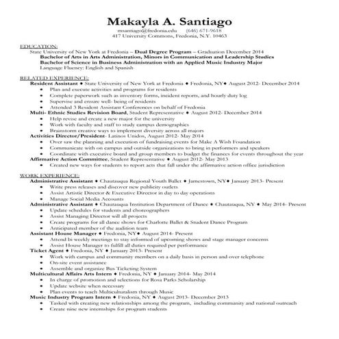 ResLifeRusume-Santiago,Makayla