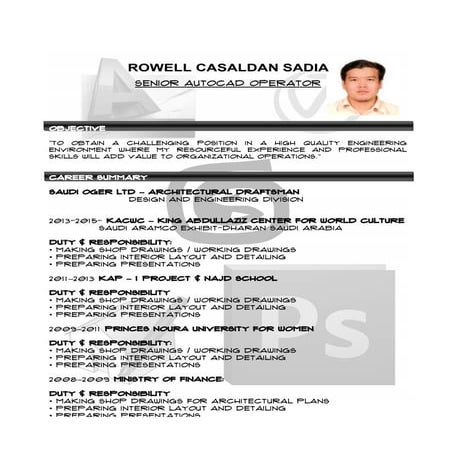 AUTOCAD RESUME | DOC