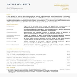 Natalie Gousmett_CV2016
