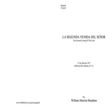 57 0417 la segunda venida del señor