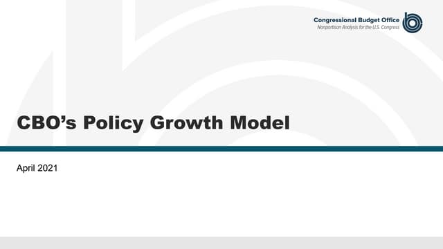 CBO’s Policy Growth Model
