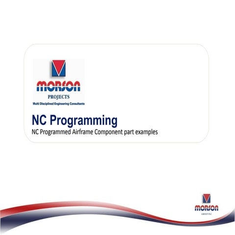 Morson Projects NC Programming Example Parts | PPT