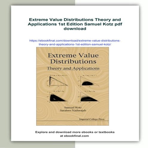 Extreme Value Distributions Theory and Applications 1st Edition Samuel Kotz