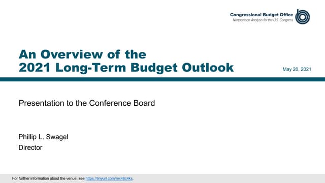 An Overview of the 2021 Long-Term Budget Outlook 