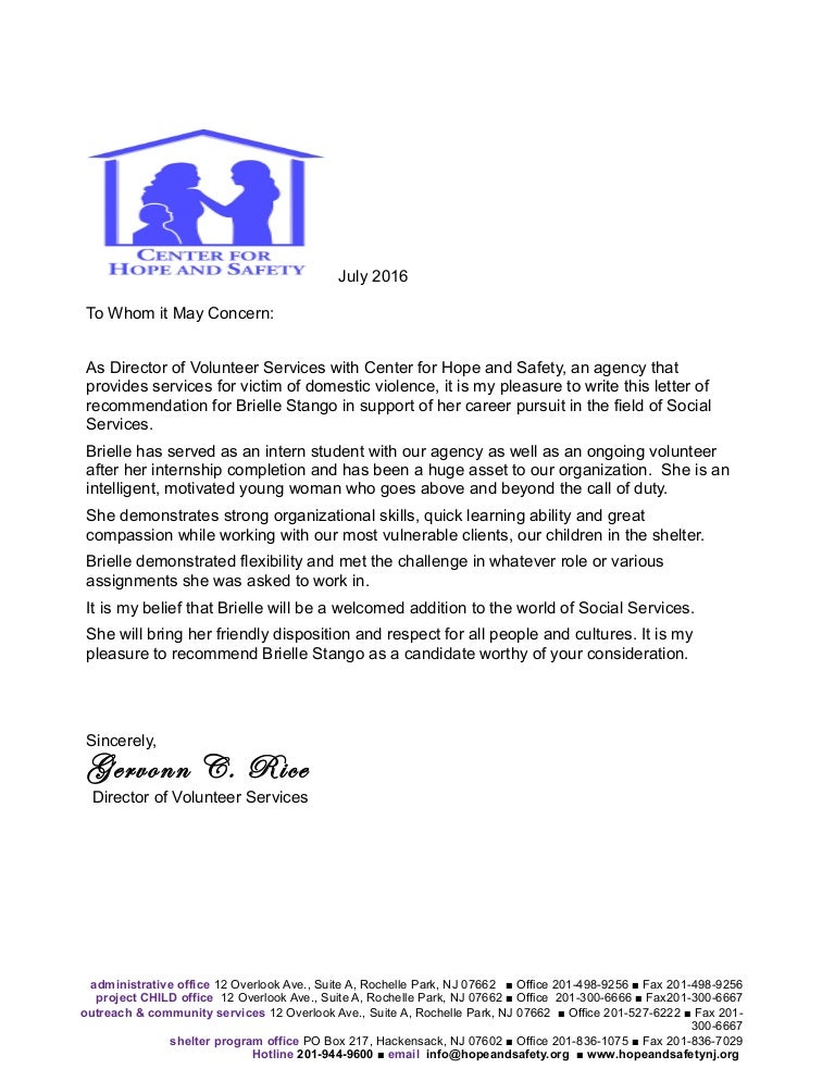 gervonn recommendation letter rice letter of recommendation