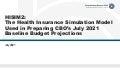 HISIM2: The Health Insurance Simulation Model Used in Preparing CBO’s July 2021 Baseline Budget Projections