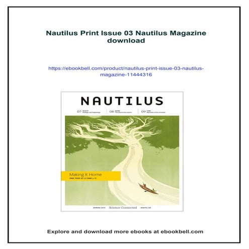 Nautilus Print Issue 03 Nautilus Magazine