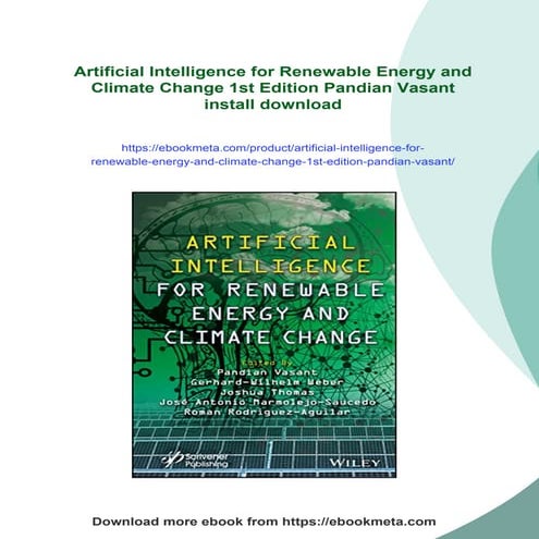 Artificial Intelligence for Renewable Energy and Climate Change 1st ...