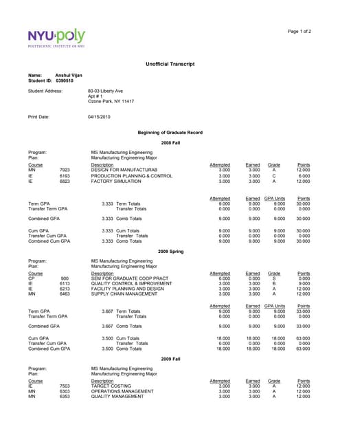UQ Transcript 1