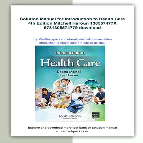 Solution Manual for Introduction to Health Care 4th Edition Mitchell ...