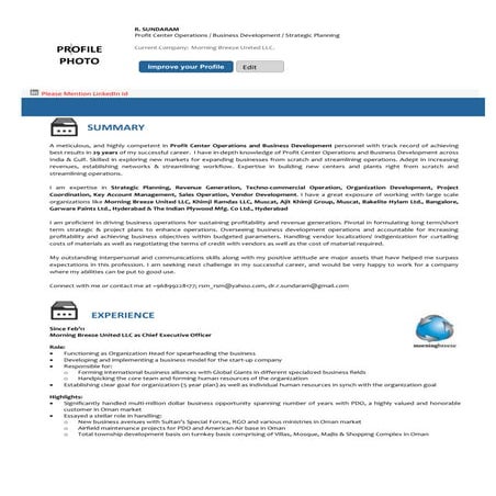 Social Media Profile_Sundaram