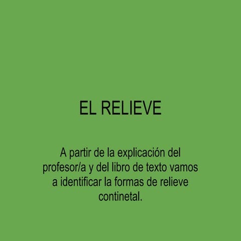 Taller relieve | DOCX