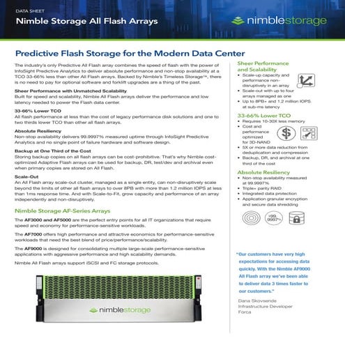 Nimble-Storage-AFA-Datasheet