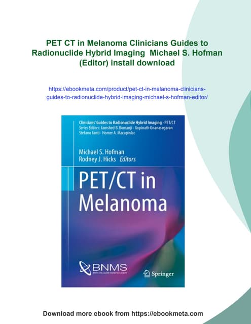 Nuclear Medicine - PET/CT | PPTX
