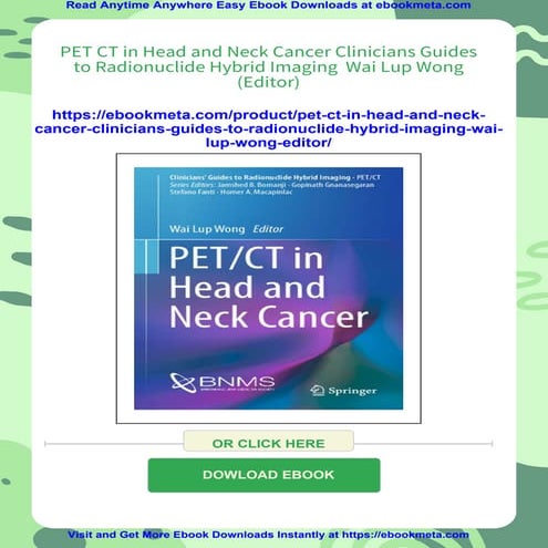 PET CT in Head and Neck Cancer Clinicians Guides to Radionuclide Hybrid ...