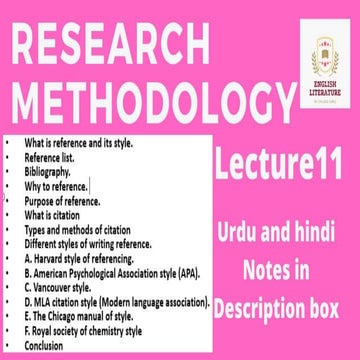 Reference and its types. | PPTX