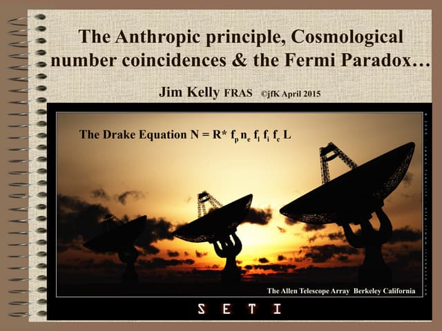 Cosmology and Numbers jfK
