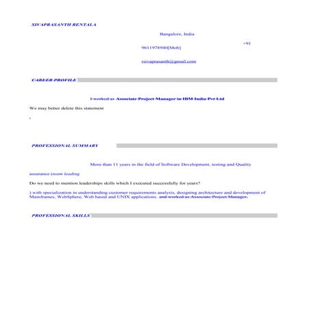 Sivaprasanth Rentala_Kedar profile