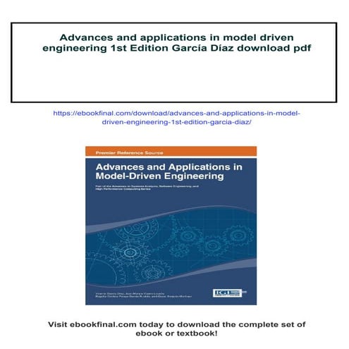 Advances and applications in model driven engineering 1st Edition ...