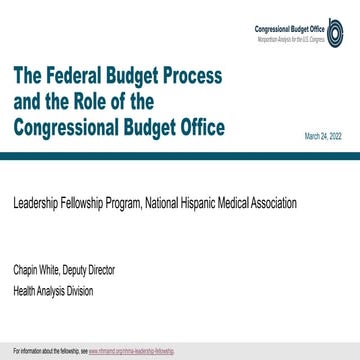 The Federal Budget Process and the Role of the Congressional Budget Office