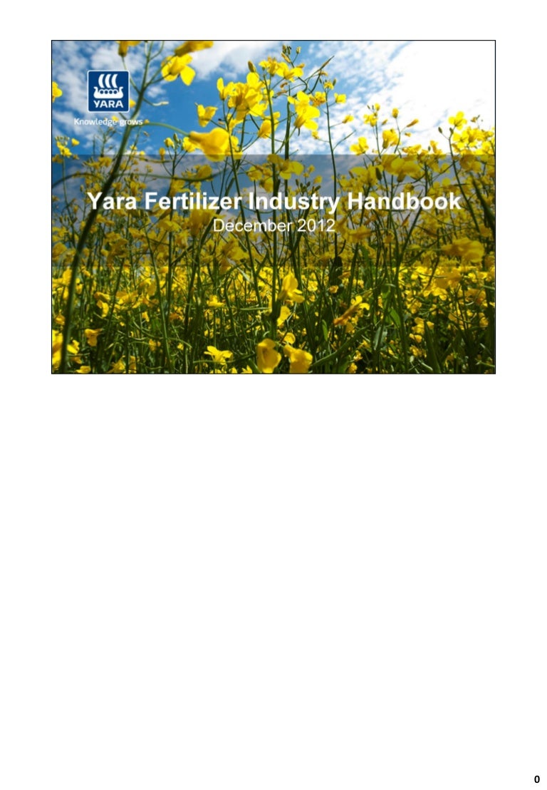 Yara Fertilizer Industry Handbook