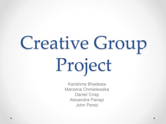 Creative Group Project (1)