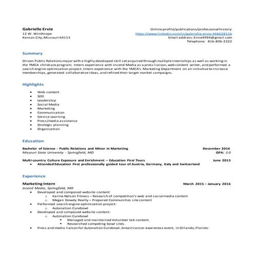 Gabrielle Ervie Resume-2