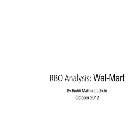 RBO Analysis -Wal-Mart-new