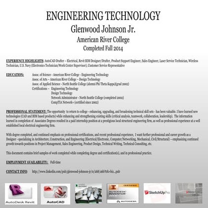 Electrical Portfolio & Statement - 2016