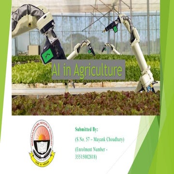 AI in Agriculture ppt