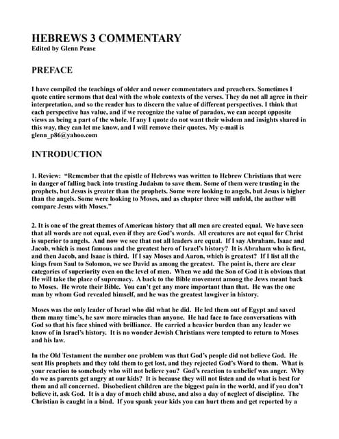 The letter to the hebrews | PPT
