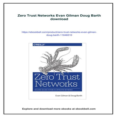 Zero Trust Networks Evan Gilman Doug Barth