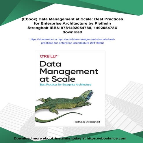 (Ebook) Data Management at Scale: Best Practices for Enterprise Architecture ...