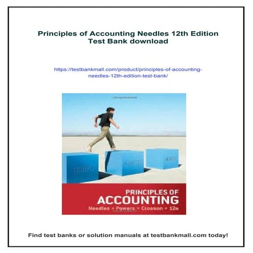 Principles of Accounting Needles 12th Edition Test Bank