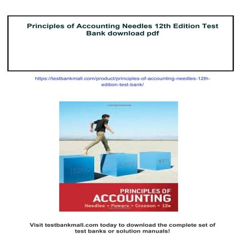 Principles of Accounting Needles 12th Edition Test Bank