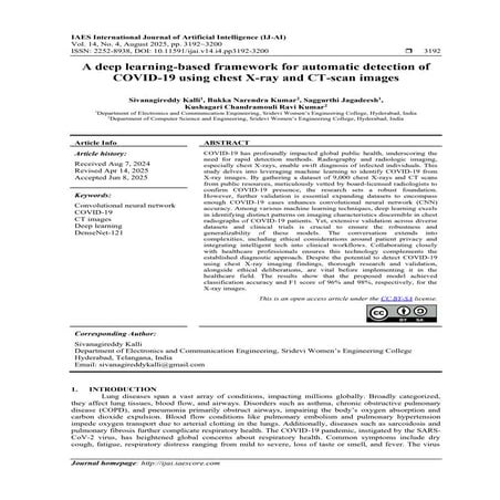 A deep learning-based framework for automatic detection of COVID-19 using che...