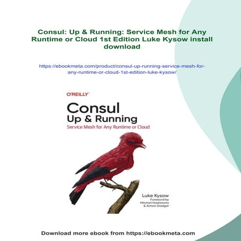 Consul: Up & Running: Service Mesh for Any Runtime or Cloud 1st Edition Luke ...