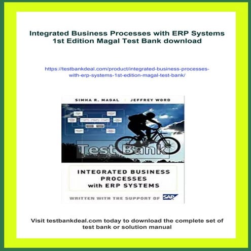 Integrated Business Processes with ERP Systems 1st Edition Magal Test Bank