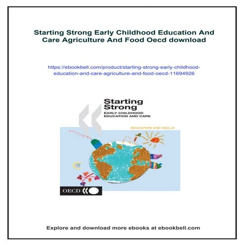 Starting Strong Early Childhood Education And Care Agriculture And Food ...