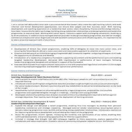 Paula Knight CV May 2016