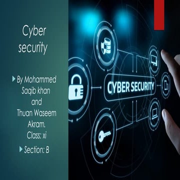 Presentation on cyber safety | PPTX
