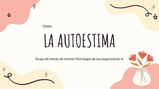 Autoestima y Trastornos de la