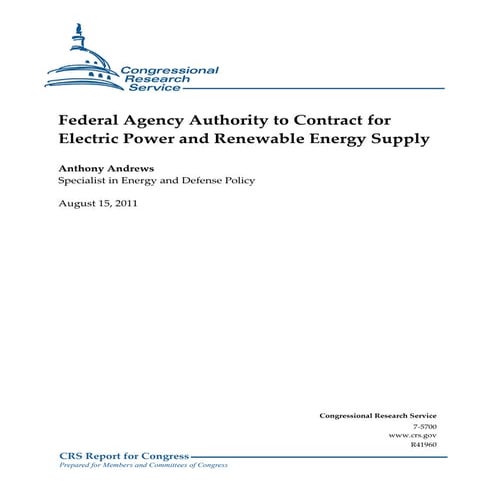 R41960 Fed Energy Contracting Authority