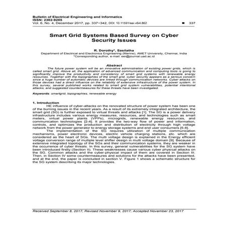 Analytics for Smart Grid Cyber security | PDF